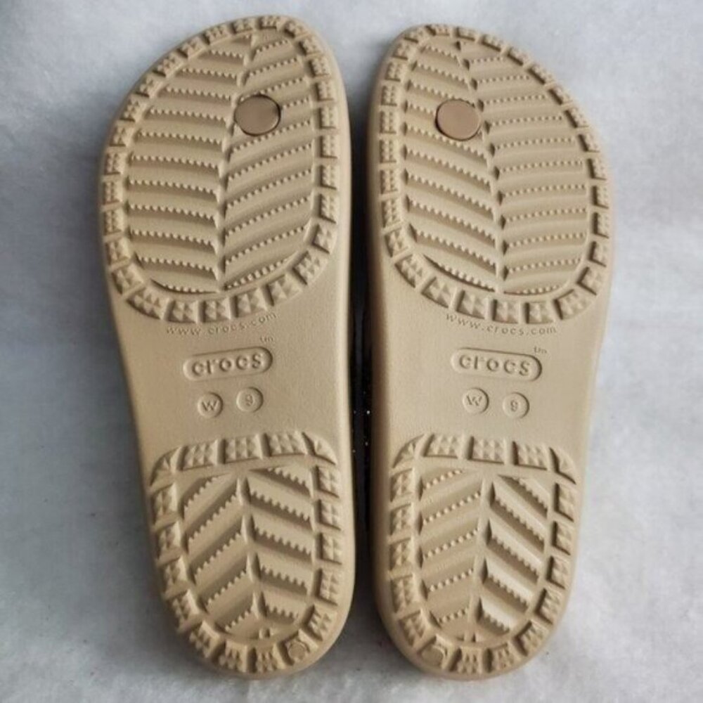 NWT - Crocs Women's Sloane Glitter Flip Flop Wedge Sandals W9 - Picture 7 of 10